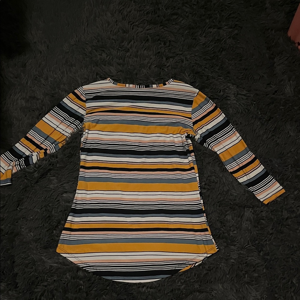 Bobbie Brooks Multicolor Striped Long Sleeve Top - Picture 3 of 3